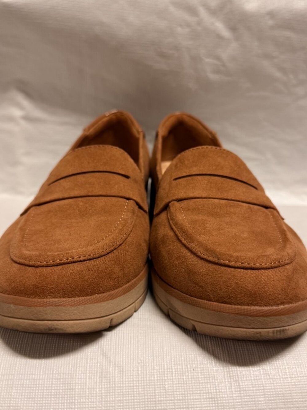 Dr. Scholl's Nice Day Lug Sole Penny Loafers - Brown Suede 6.5M